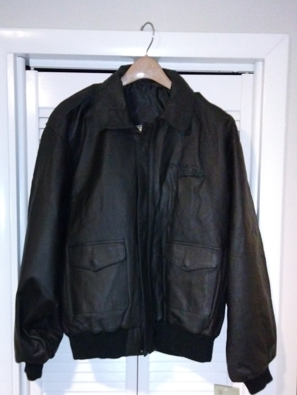Rare NWT 1990 Fujifilm Pro Sales Team Premium Classic Leather Bomber Jacket -